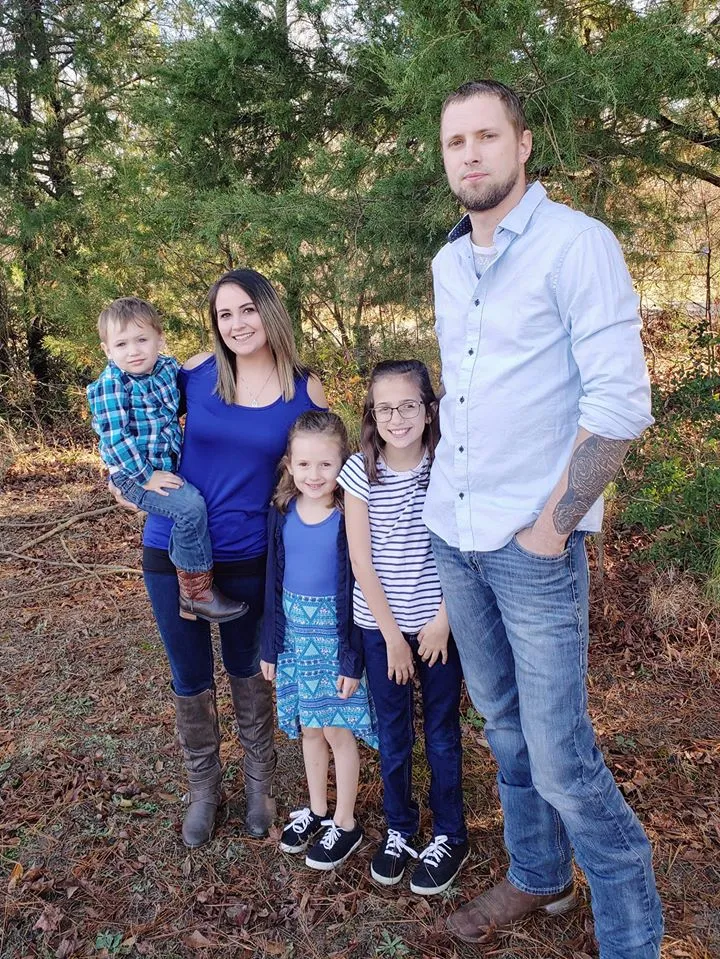 Katey Dangel and her family.