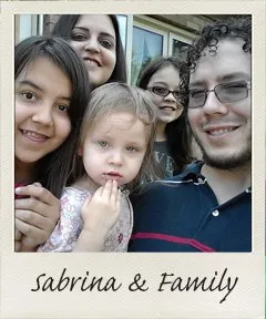 Sabrina and her family.